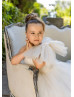 One Shoulder Tulle Long Flower Girl Dress One Shoulder Tulle Long Flower Girl Dress